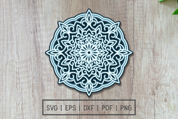 3D Layered Mandala Design in Modern Branding