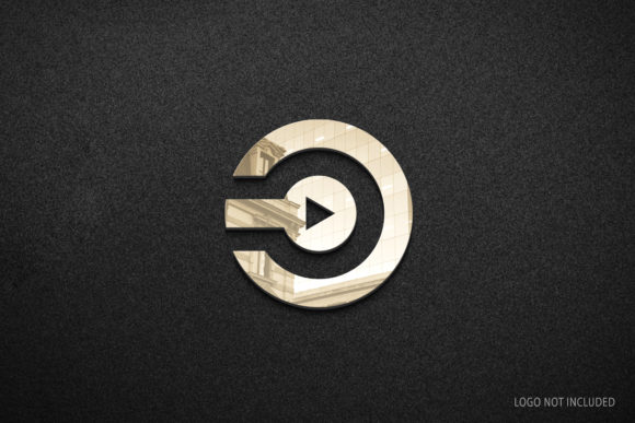3D Logo Mockup Design in Black Wall: A Practical Approach to Brand Presentation