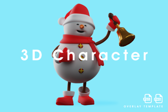 3D Snowman Cartoon Design Ringing a Bell: Why This Festive Icon Works So Well