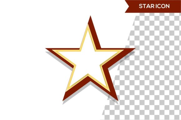 3D Star Icon Design