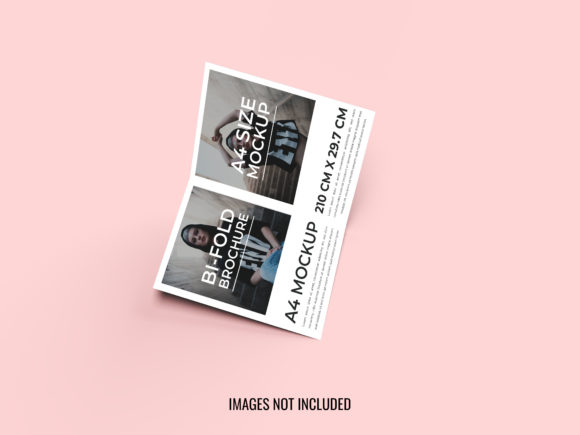Bi-fold 3D Modern Brochure Design Mockup