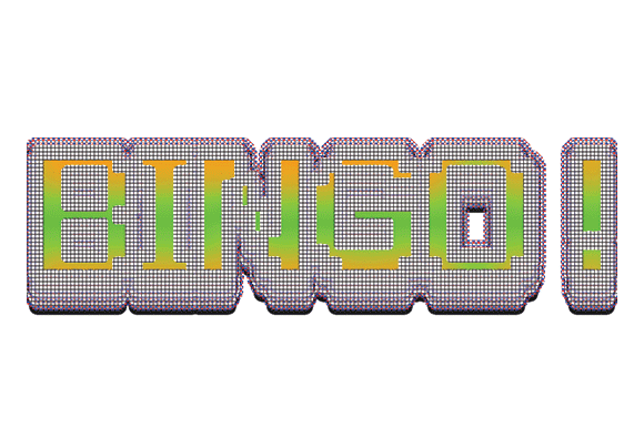 Bingo Graphic 3d Text: Visual Impact
