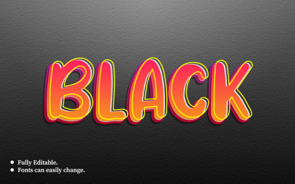 Black 3D Text Effect Design Template: A Practical Evaluation for Designers and Creators