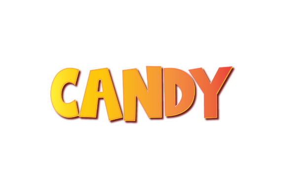 Candy 3D Text Effect Design Vector: A Sweet Approach to Typography