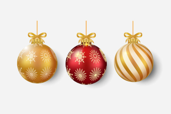 Christmas Set of Tree Decoration Balls