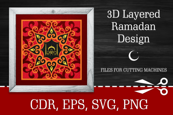 Exploring 3D Layered Ramadan Design SVG for Crafting and Decor