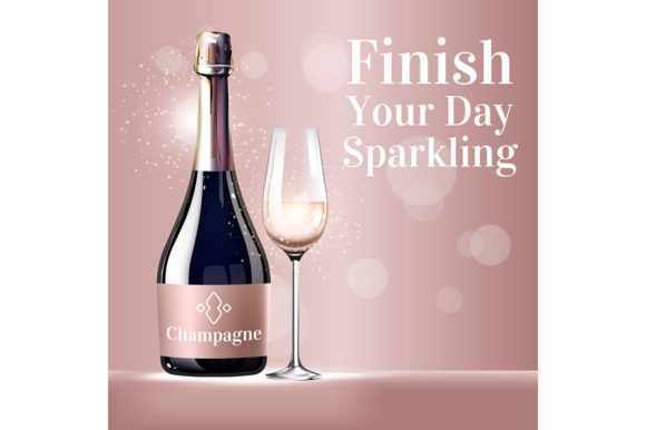Finish Your Day Sparkling Realistic: A Designer’s Take on Bubbly Script