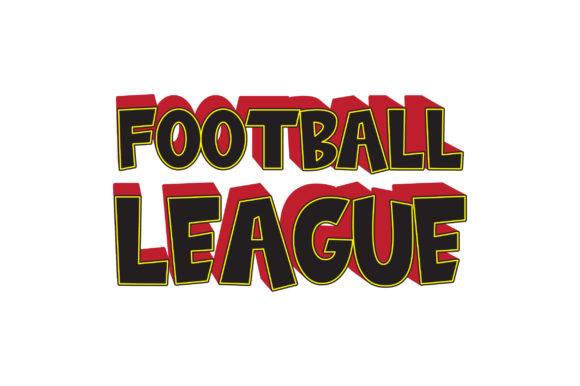 Football League 3D Text Effect Design