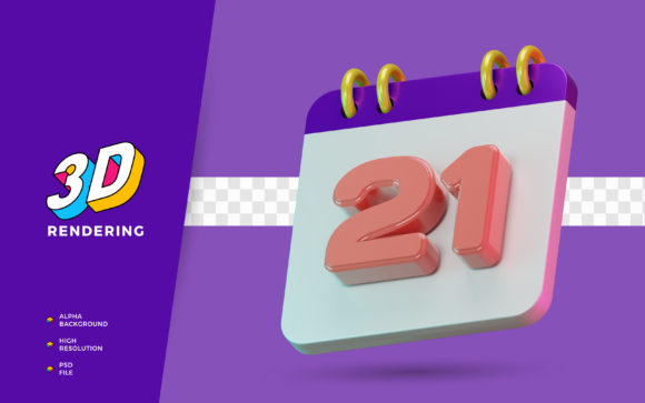 How a 3D Render Symbol Calendar Date Number 21 Can Sharpen Your Visual Strategy