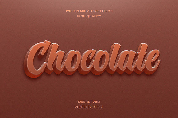 How the Chocolate 3D Text Effect PSD Mockup Elevates Visual Branding in a Saturated Digital Landscape