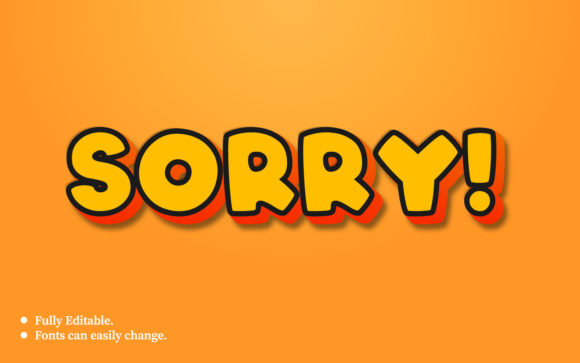 Making Apologies Visual with the Sorry 3D Text Effect Design Template