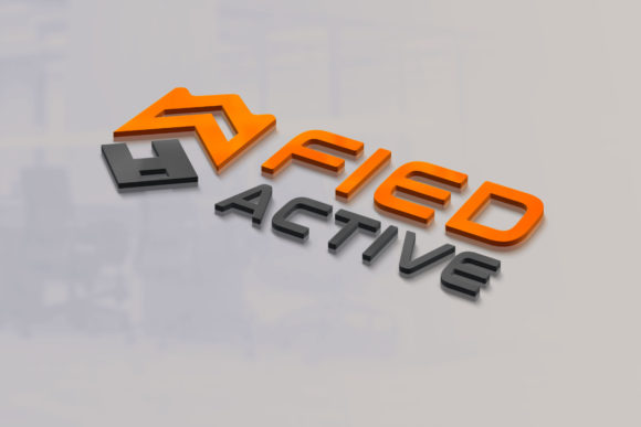 Modern 3D Logo Mockup Design