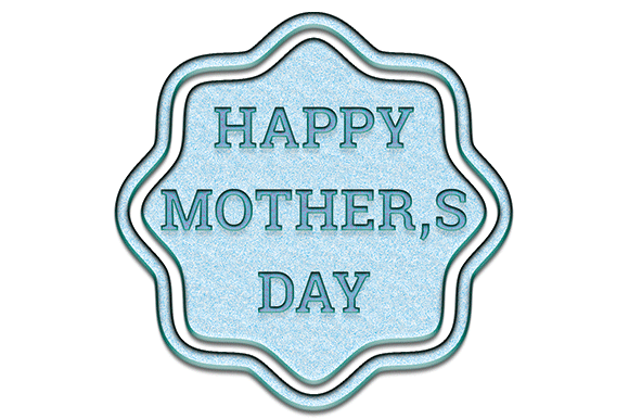 Mother Day Design Graphic 3D Text