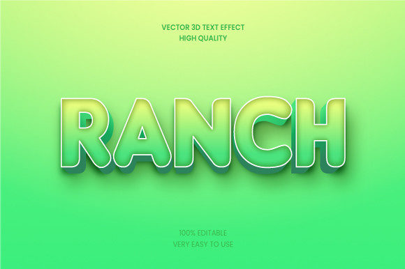 Ranch 3d Text Effect Mockup Graphic: A Strategic Tool for Brand Positioning and Creative Communication