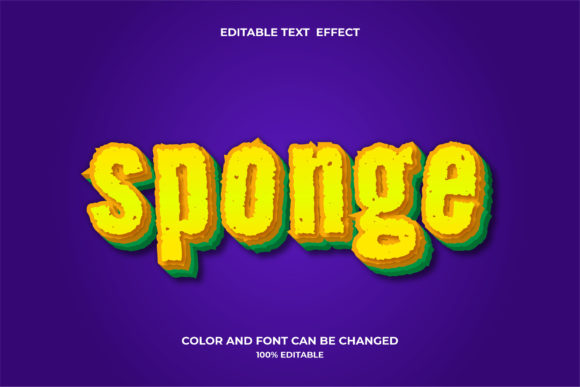 Sponge Editable 3d Text Effect Design: A Strategic Tool for Visual Communication and Brand Positioning