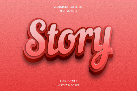 Story 3D Text Effect Mockup Graphic – More Than Just Fancy Letters