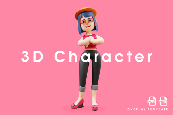 The Rise of the 3D Cute Lady Design Folding Her Arms: Redefining Visual Communication in the Digital Age