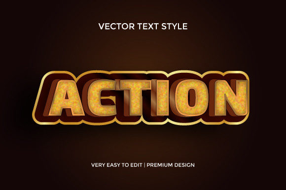 Vintage Action 3D Text Effect Design: Crafting Nostalgic Depth for Modern Projects